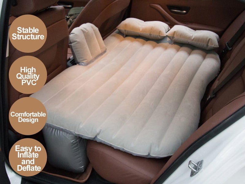 Car Inflatable Mattress Air Bed - Beige Carousel 1