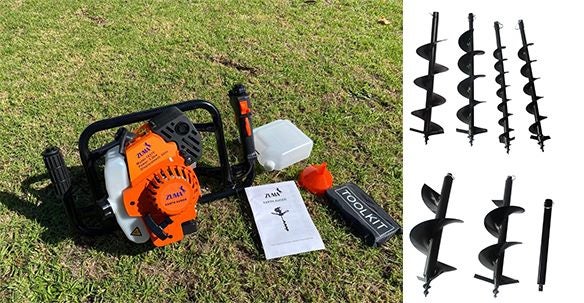 post hole borer 82cc ( ONE MAN OPERATED) & 1 pc 300mm auger&30cm Carousel 1