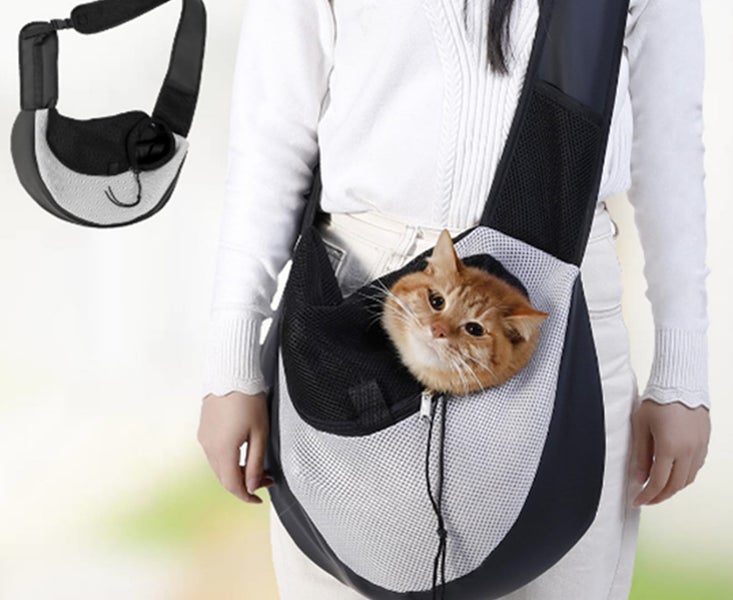 Outdoor Pet Backpack Pet Travel Portable Diagonal Bag Breathable Mesh Pet Bag Carousel 2