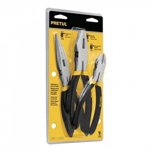 Plier Set - Pretul Linesman Long Nose Wire Cutting Carousel 1