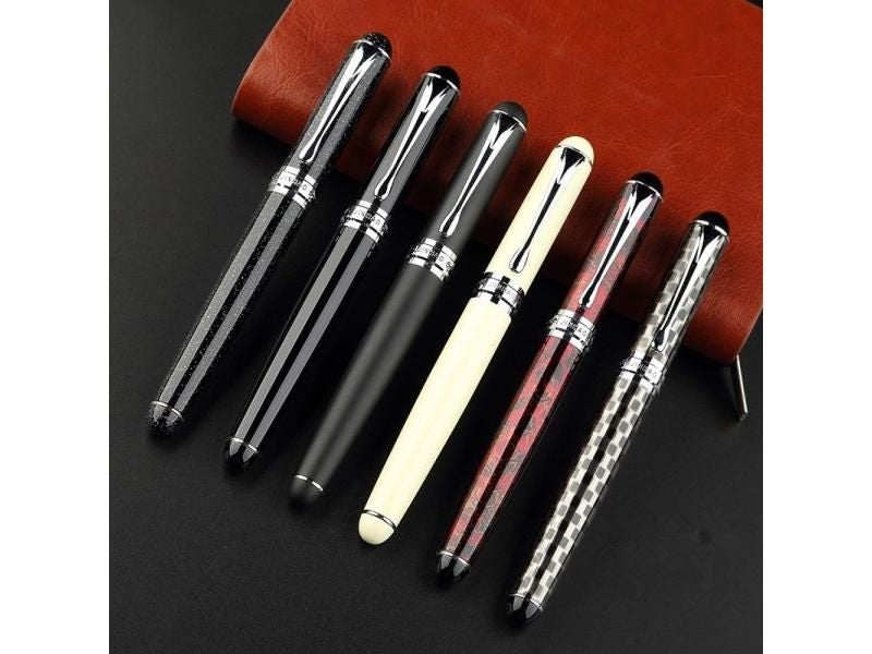 Noble JINHAO X750 Fountain Pen All Total 15 Colors With Pen Pouch Thick Metal Carousel 2