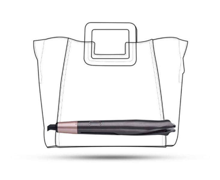 Hair Straightener and Curler 2 In 1 Iron with Rotating Adjustable Temperature Carousel 3