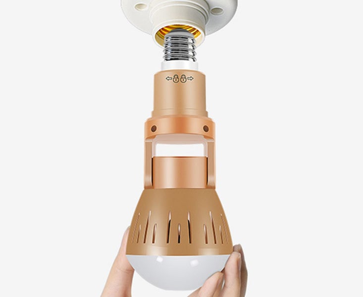 Waterproof 360 Degree HD Network WiFi Dual Light Bulb Surveillance Camera Carousel 2