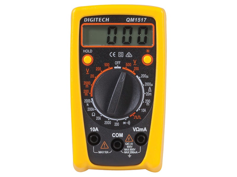 Digital Multimeter AC/DC Economy Data Hold Cat III 600V Carousel 2