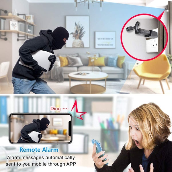 WiFi Spy Hidden Camera Mini HD IP Wireless Home Security Nanny Kid Camera Carousel 6