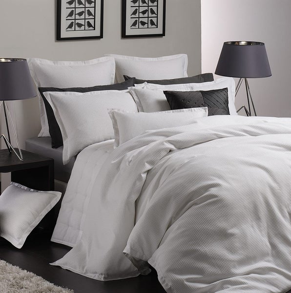 Ascot White Queen bed Quilt Cover Set by Logan & Mason Carousel 1