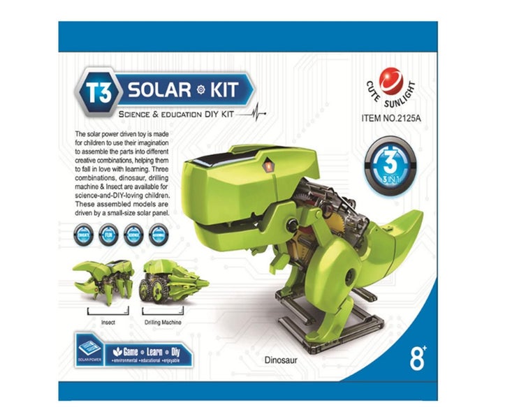 DIY Dinosaur Technology Making 3 In 1 Scientific Experimental Physical Toy Carousel 3