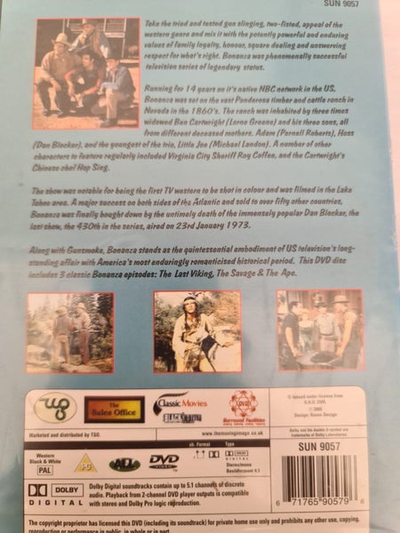 3 EPISODES AS SHOWN OF BONANZA - DVD Carousel 2