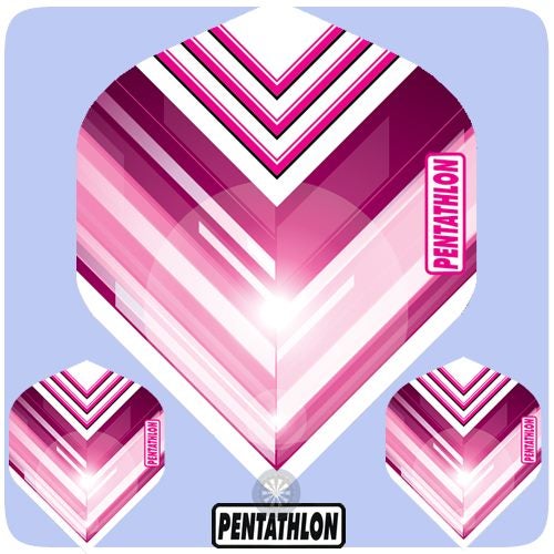 3 sets Pentathlon Classic - 100 Micron - Extra Strong - Std - Triple V - Pink Carousel 1