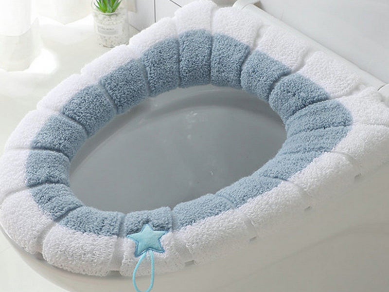 4 X Winter Warm Bathroom Stretchable Closestool Toilet Seat Cover Pad Carousel 7