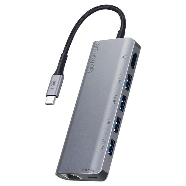Bonelk Long-Life 7 in 1 Multiport Hub - Space Grey Carousel 1