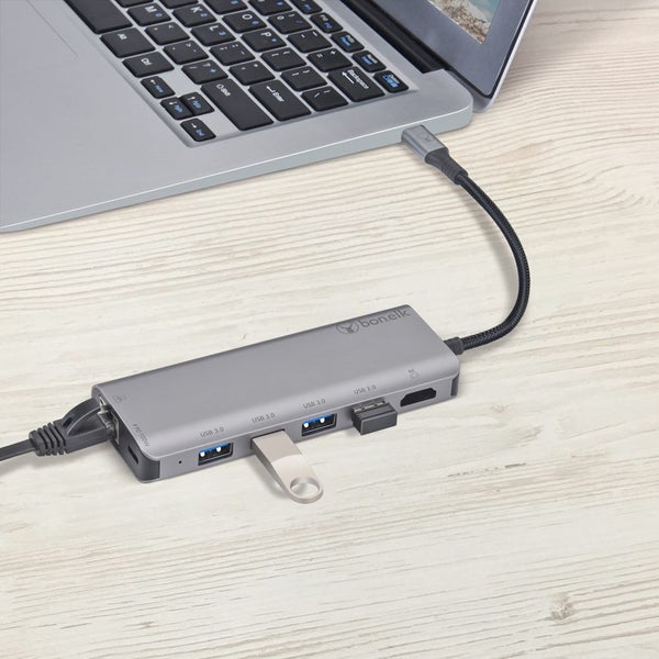 Bonelk Long-Life 7 in 1 Multiport Hub - Space Grey Carousel 3