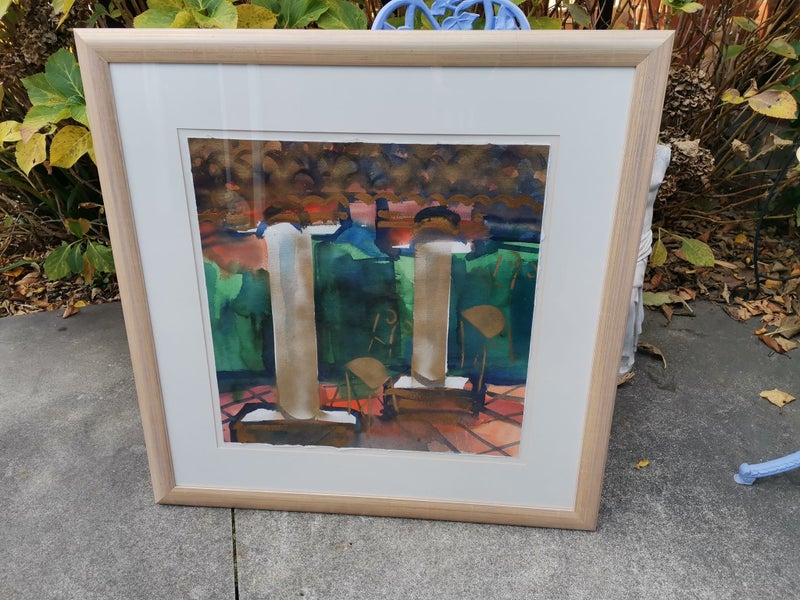 "Summer Terrace S-3" Large Original by Alison Ryde(b1945) Carousel 2