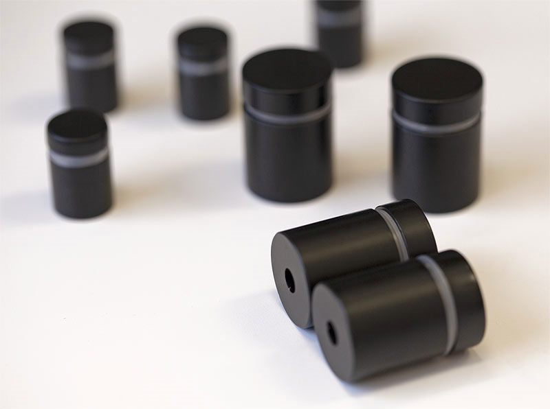 Sign standoffs, 12mm / 16mm / 25mm wide diameter x 30mm off the wall All colours Carousel 5