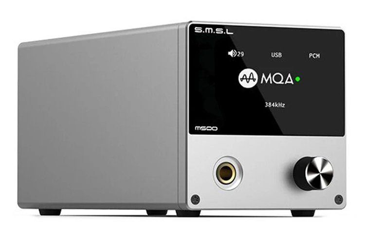 SMSL M500 MQA ES9038PRO XMOS Hi-Res DAC Headphone Amplifier Silver Carousel 1