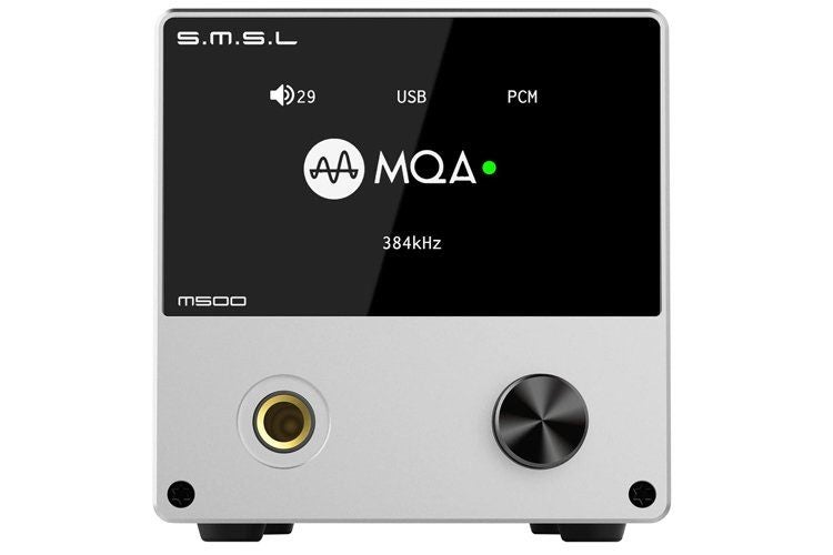SMSL M500 MQA ES9038PRO XMOS Hi-Res DAC Headphone Amplifier Silver Carousel 2
