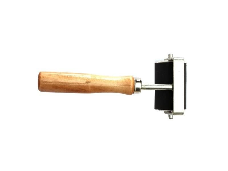 WSFS 5cm Heavy Duty Hard Rubber Roller Printing Inks Lino Brayer Tool Carousel 1