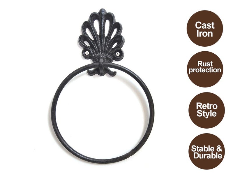 Cast Iron Towel Ring Retro Towel Rack Carousel 1