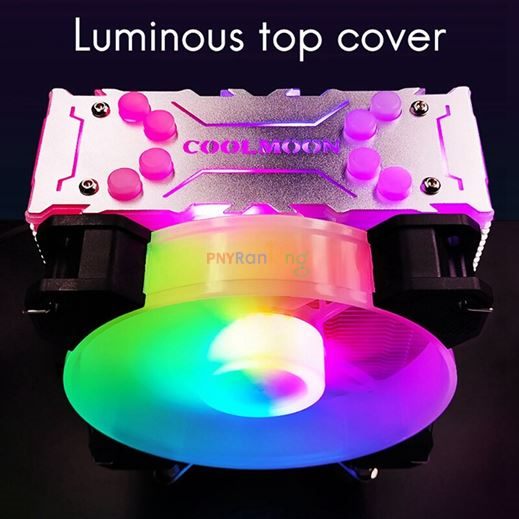COOLMOON X400 CPU Cooler 4 Heat Pipes 5V ARGB 12cm Mute PWM CPU Cooler Supports Carousel 2