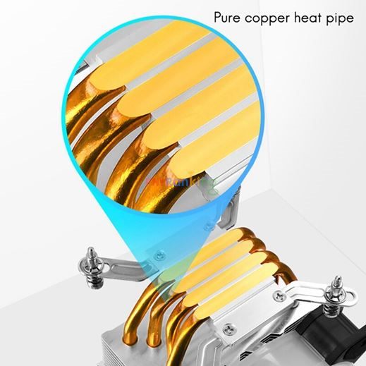 COOLMOON X400 CPU Cooler 4 Heat Pipes 5V ARGB 12cm Mute PWM CPU Cooler Supports Carousel 7