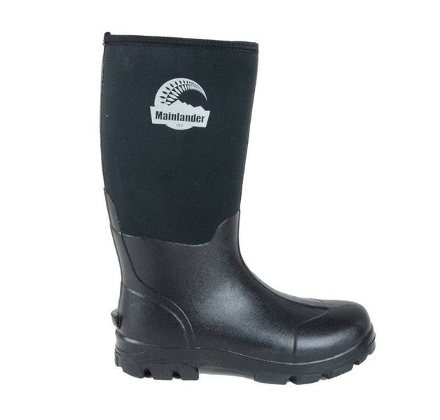 Mainlander Lifestyle Neoprene Gumboots - Black ULTRA COMFY DURABLE Carousel 3