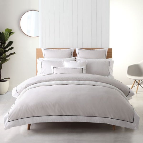 Super King Duvet Cover - (NZ) Set - Essex Pewter by Logan & Mason Carousel 1
