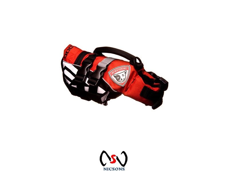 EZYDOG Dog Life Jacket Floatation Vest Micro XXS Red Carousel 1