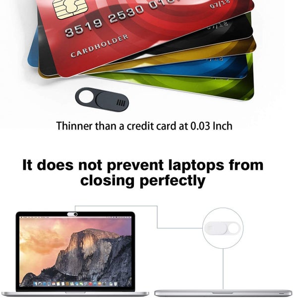 Tesla Model 3 Y Interior Webcam Cover Slide Ultra Thin Round Hole Laptop MAC Carousel 8