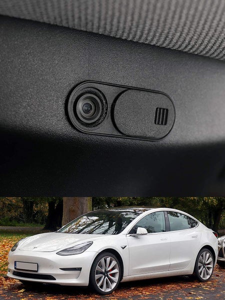 Tesla Model 3 Y Interior Webcam Cover Slide Ultra Thin Round Hole Laptop MAC Carousel 1