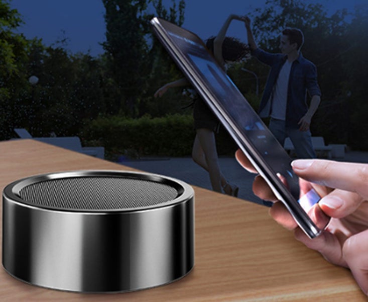 Mini Home Outdoor Sports with Subwoofer Portable Small Steel Cannon Speaker Carousel 3