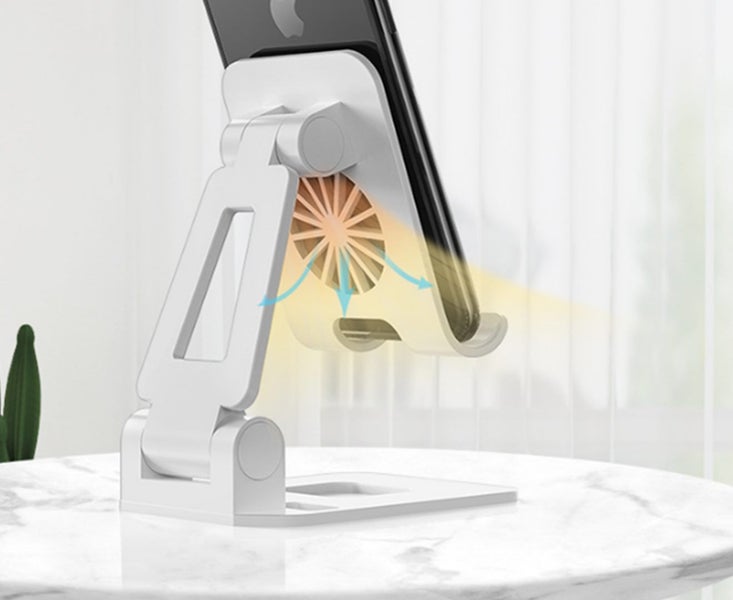 4 - 7# Inch Desktop Mobile Phone Tablet Computer Cooling Folding Bracket Carousel 2