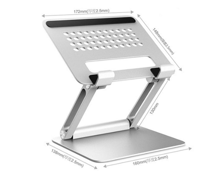 13.3 Inch Aluminum Alloy Folding Liftable Desktop Ipad Display Stand Carousel 3