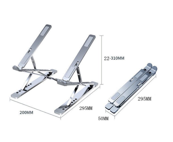 6+9 File Height Adjustment Aluminum Alloy Folding Laptop Stand Carousel 3