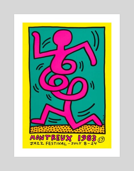 Montreux Jazz Festival 1983 by Keith Haring Art Print Carousel 1
