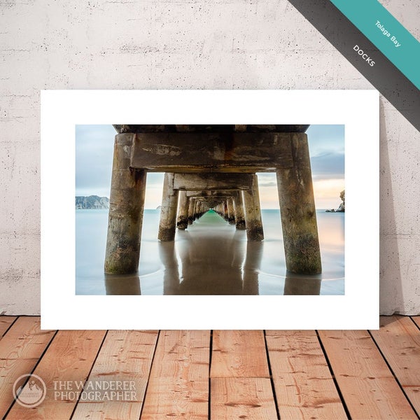 Docks | Tolaga Bay (Fine Art Print, A4) Carousel 1