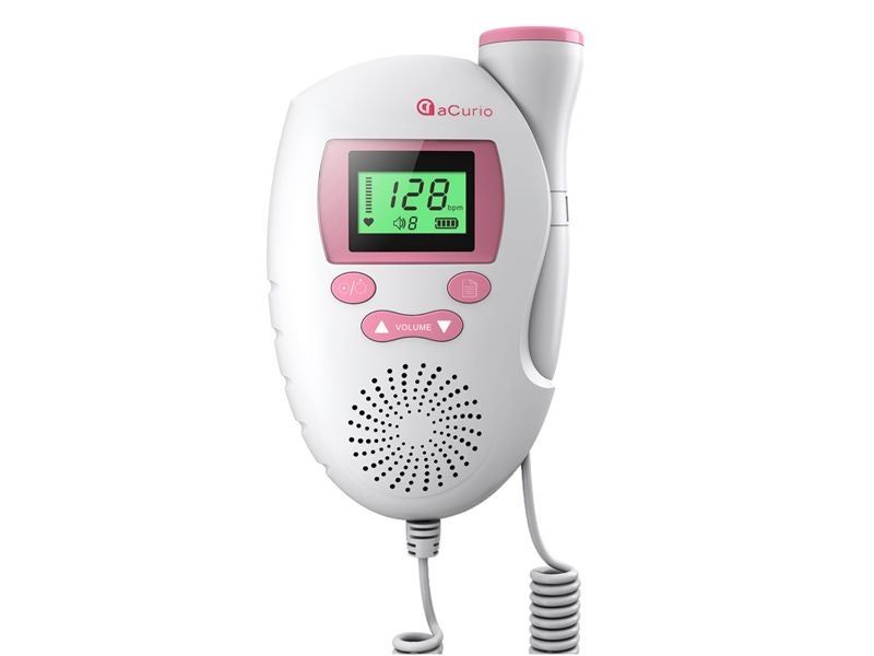 Pregnant Ultrasonic Fetal Doppler Prenatal Heart Rate Monitor Carousel 1