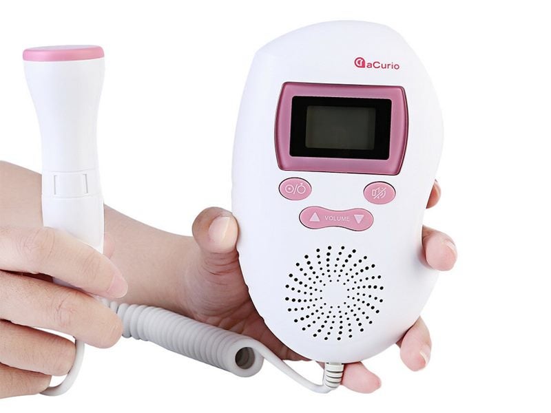 Pregnant Ultrasonic Fetal Doppler Prenatal Heart Rate Monitor Carousel 2