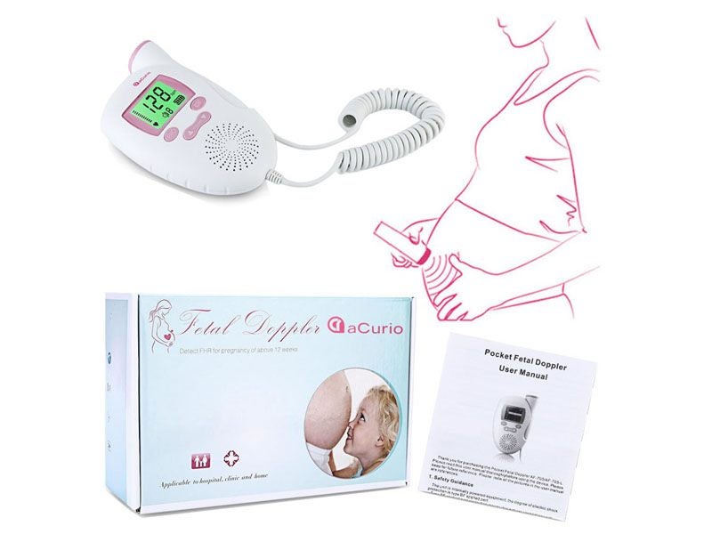 Pregnant Ultrasonic Fetal Doppler Prenatal Heart Rate Monitor Carousel 8