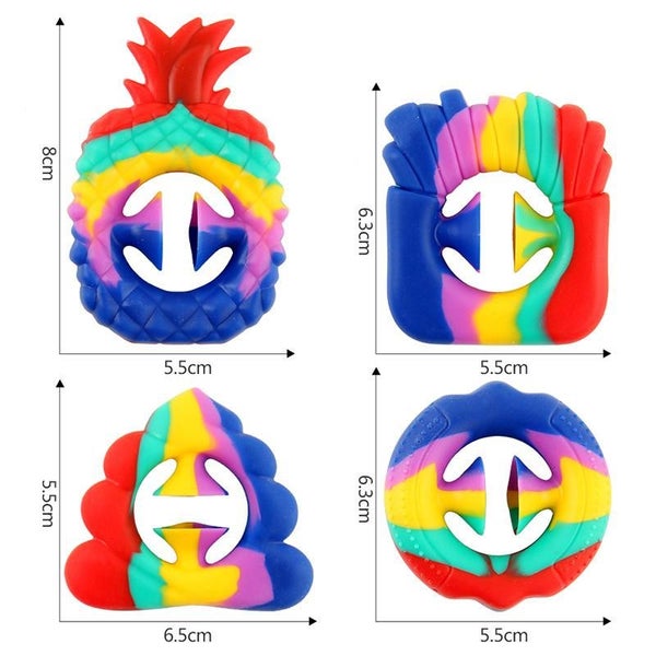 4PCS Fidget Toy Anti Stress Finger Hand Grip Stress Reliever Adult Child Stress Carousel 2