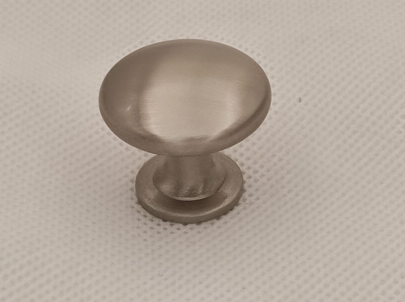 Knob Brushed Nickel Round Small - Cabinet Drawer and Cupboard Door Carousel 1