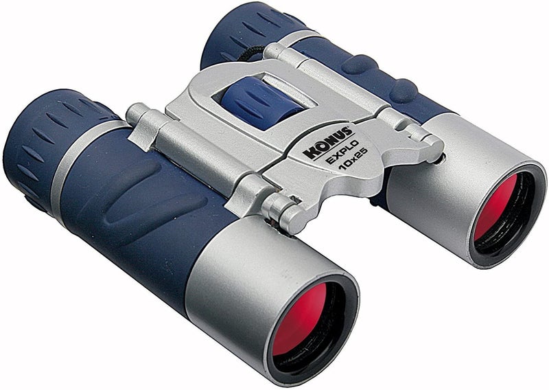 Konus 2024 EXPLO 10x25 Binocular (Blue Rubber / Ruby Coating) Carousel 1
