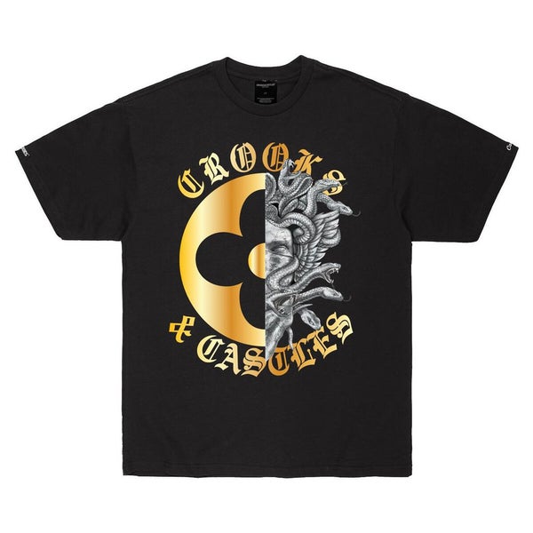 Crooks & Castles Half Medusa Tee Black Carousel 1