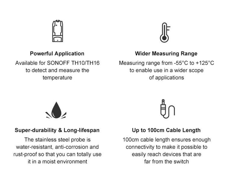 DS18B20 Sensor for TH16 Wifi DIY Smart Wireless Remote Switch - plug in Carousel 2