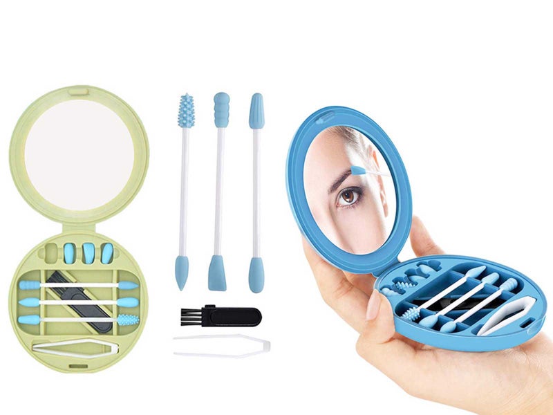 9Pcs Reusable Silicone Swab Set Carousel 1