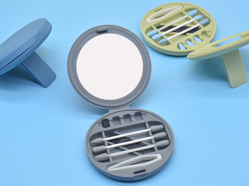 9Pcs Reusable Silicone Swab Set Carousel 2