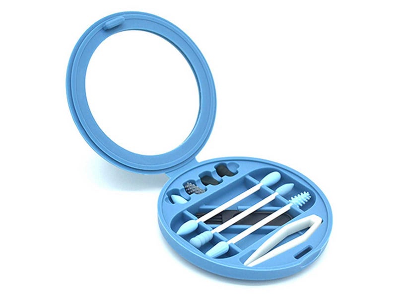 9Pcs Reusable Silicone Swab Set Carousel 9