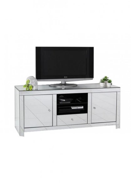 CLEARANCE - Daisey Mirrored TV Cabinet 135W **45% OFF** Carousel 2