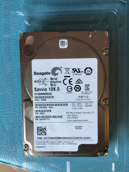 Seagate Savvio ST300MM0026 10K.6 2.5" 300GB 10K SED SAS Hard Drive - New Drive Carousel 1