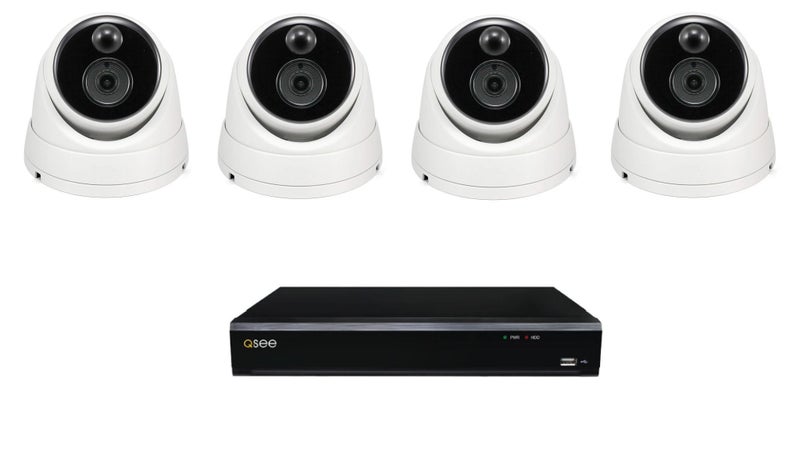 CCTV PIR Hybrid 4 Channels AHD & 6 Channels IP, with 4 Camera 5MP AHD PIR Carousel 1