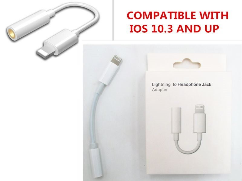 JACK ADAPTER - LIGHTNING TO HEADPHONE (Set of 3) Carousel 1